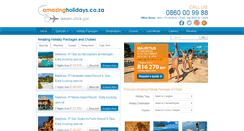 Desktop Screenshot of amazingholidays.co.za